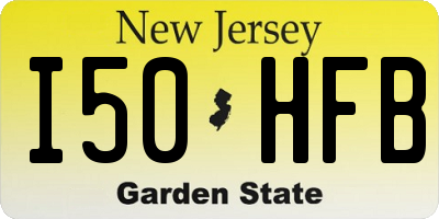 NJ license plate I50HFB