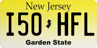 NJ license plate I50HFL