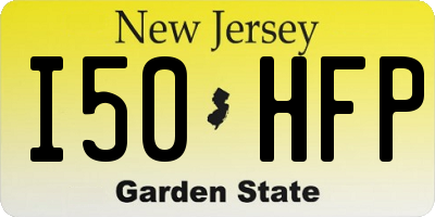 NJ license plate I50HFP