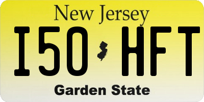 NJ license plate I50HFT