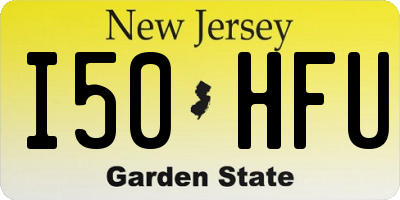 NJ license plate I50HFU