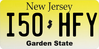 NJ license plate I50HFY