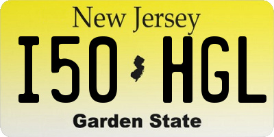 NJ license plate I50HGL