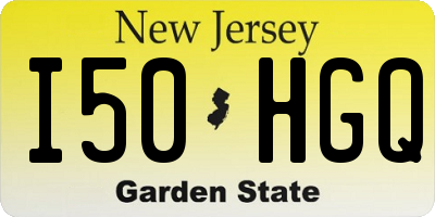 NJ license plate I50HGQ
