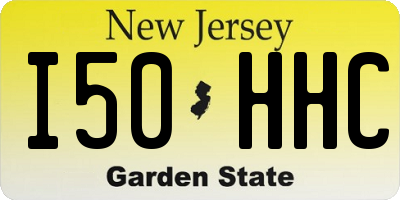 NJ license plate I50HHC