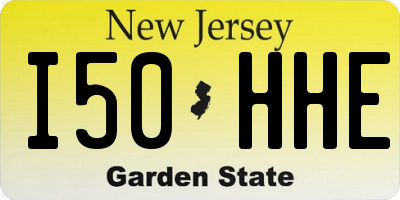 NJ license plate I50HHE