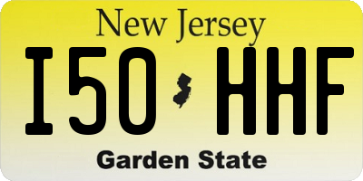 NJ license plate I50HHF
