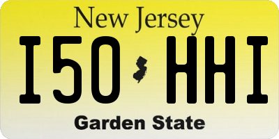 NJ license plate I50HHI