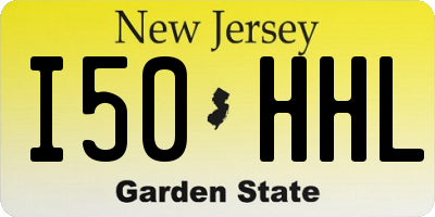 NJ license plate I50HHL