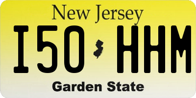 NJ license plate I50HHM