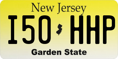 NJ license plate I50HHP