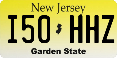 NJ license plate I50HHZ
