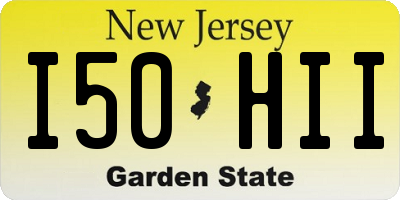 NJ license plate I50HII