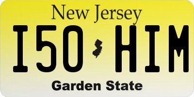 NJ license plate I50HIM