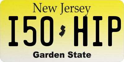 NJ license plate I50HIP