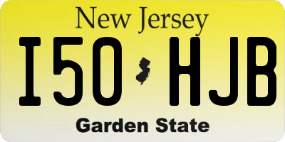 NJ license plate I50HJB
