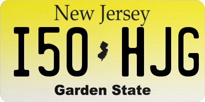 NJ license plate I50HJG