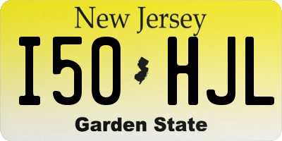 NJ license plate I50HJL