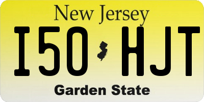 NJ license plate I50HJT