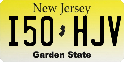 NJ license plate I50HJV