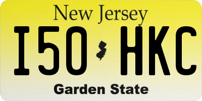 NJ license plate I50HKC