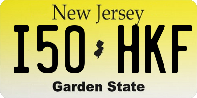 NJ license plate I50HKF