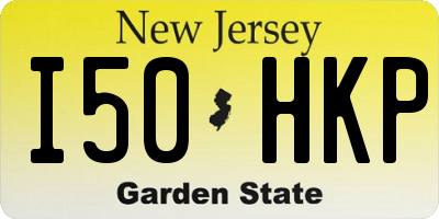 NJ license plate I50HKP