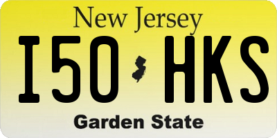 NJ license plate I50HKS