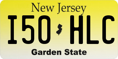 NJ license plate I50HLC