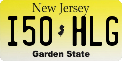 NJ license plate I50HLG