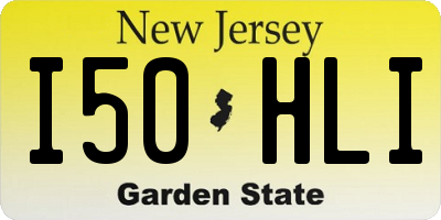 NJ license plate I50HLI