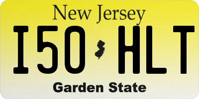 NJ license plate I50HLT
