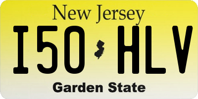 NJ license plate I50HLV
