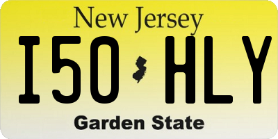 NJ license plate I50HLY