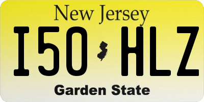 NJ license plate I50HLZ