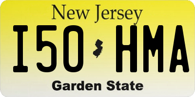 NJ license plate I50HMA