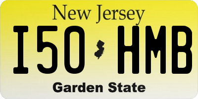 NJ license plate I50HMB
