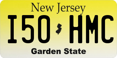 NJ license plate I50HMC