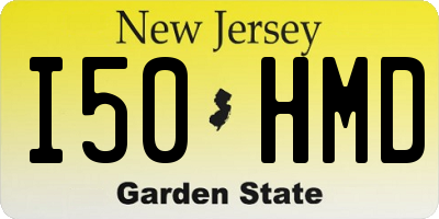 NJ license plate I50HMD