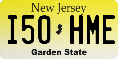 NJ license plate I50HME