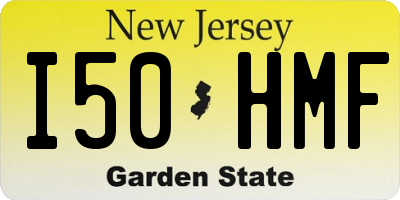 NJ license plate I50HMF