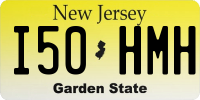 NJ license plate I50HMH