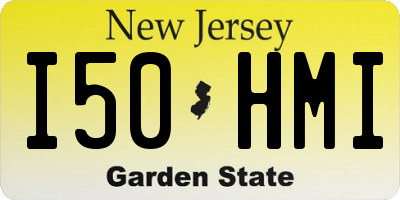 NJ license plate I50HMI