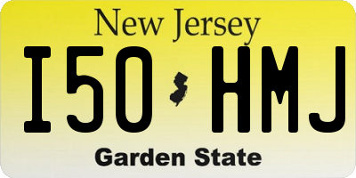 NJ license plate I50HMJ