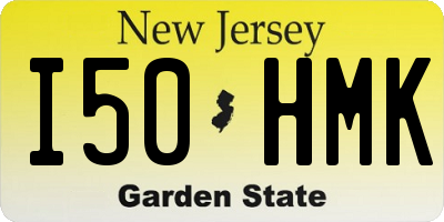 NJ license plate I50HMK