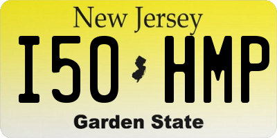 NJ license plate I50HMP