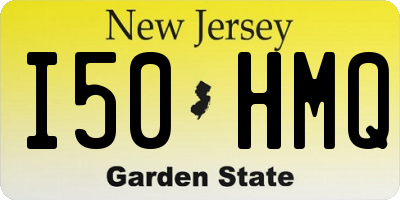 NJ license plate I50HMQ