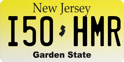 NJ license plate I50HMR