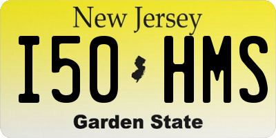 NJ license plate I50HMS