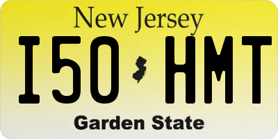 NJ license plate I50HMT